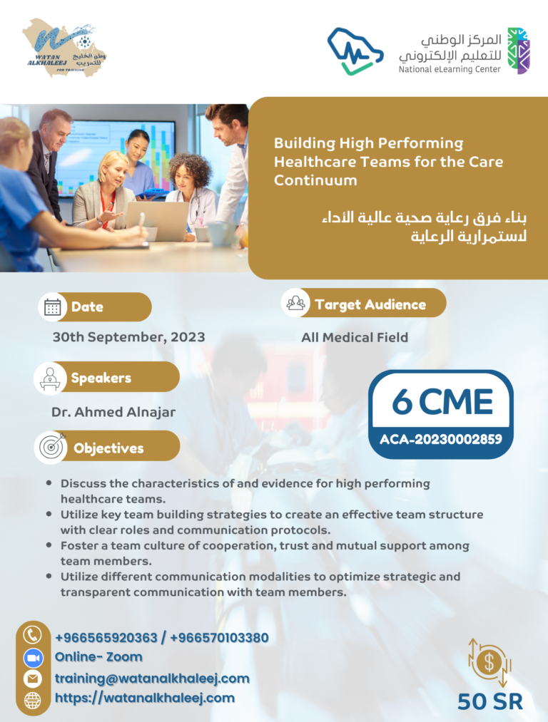 Building High Performing Healthcare Teams for the Care Continuum