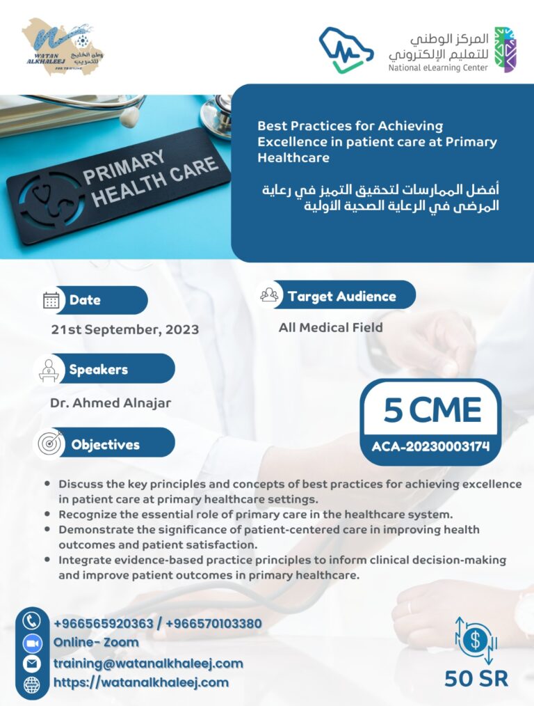 Best Practices for Achieving Excellence in patient care at Primary Healthcare